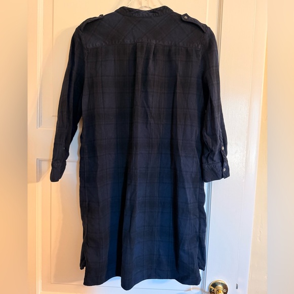 James Perse Dark Blue plaid dress - Picture 6 of 8